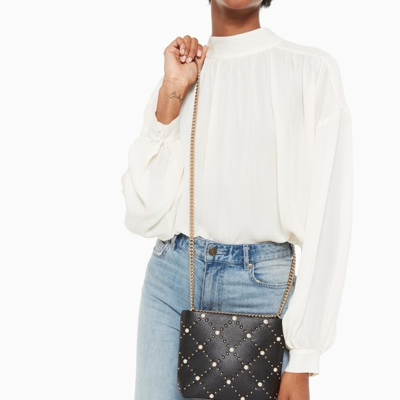 SOLD Kate Spade Pearl Studded Bag - Picture 2 of 11